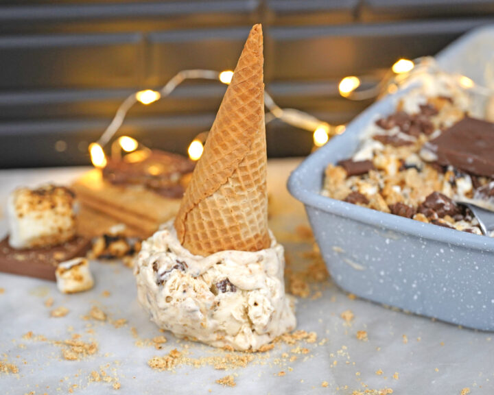 homemade s'mores ice cream