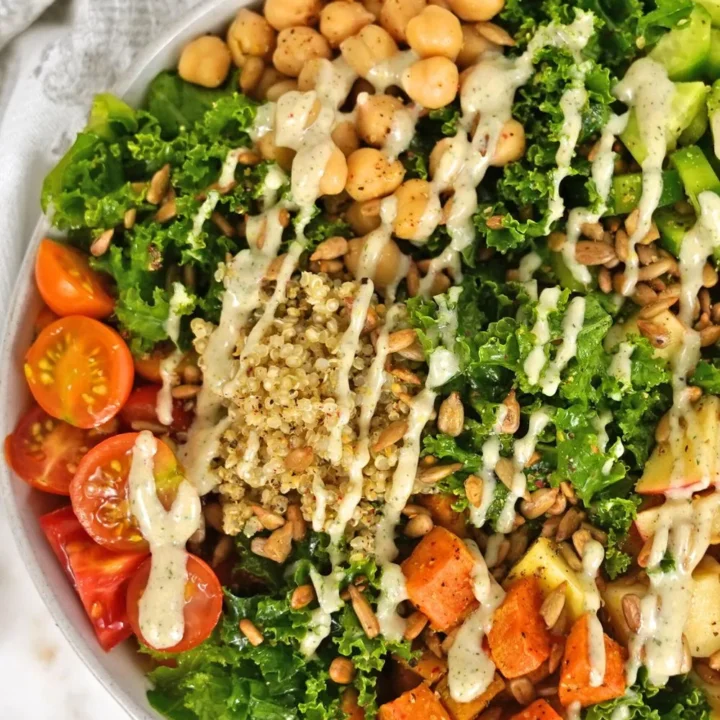 ultimate fall kale salad