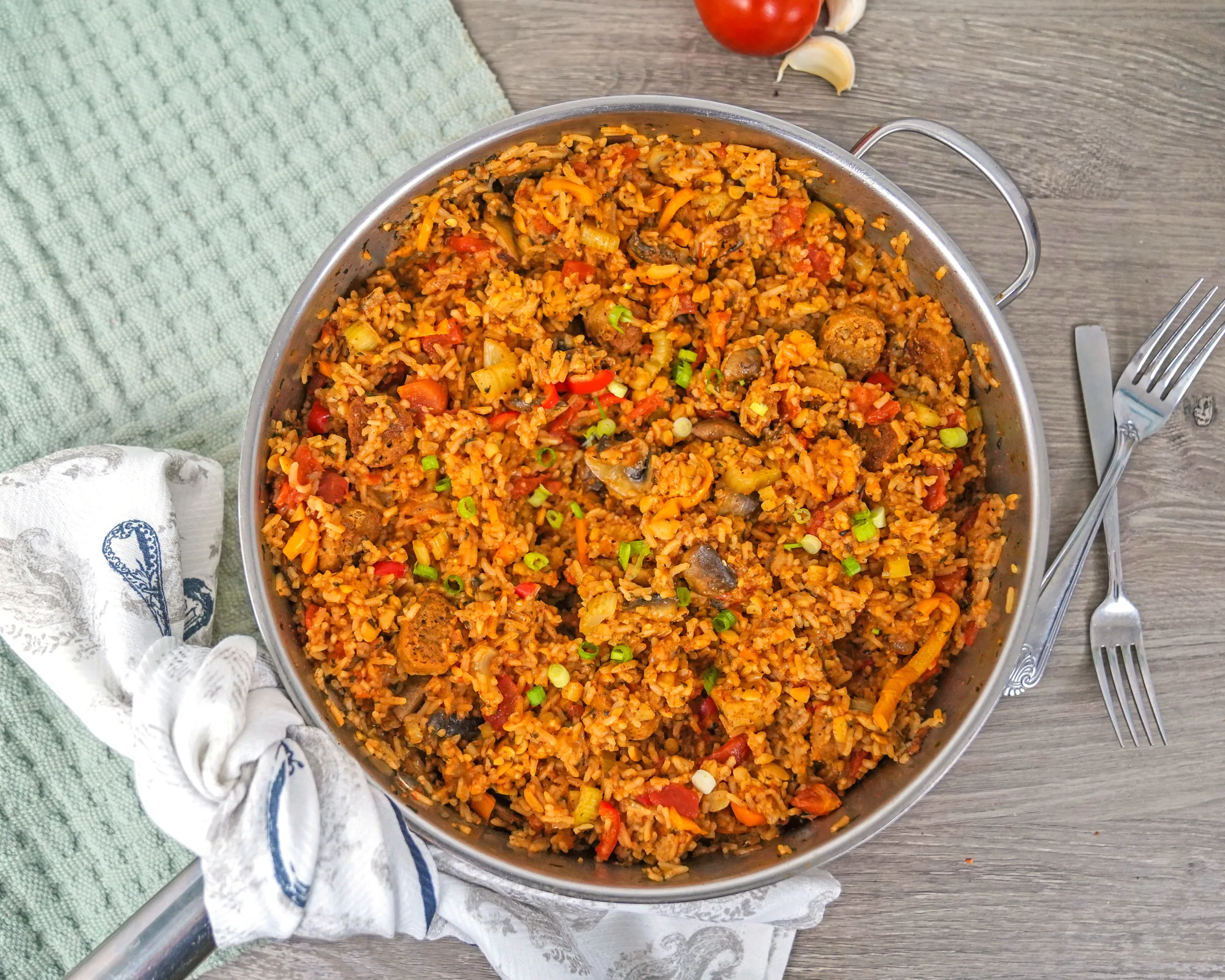 one pot vegan jambalaya