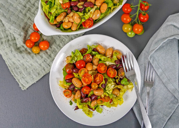 butter bean and tomato salad