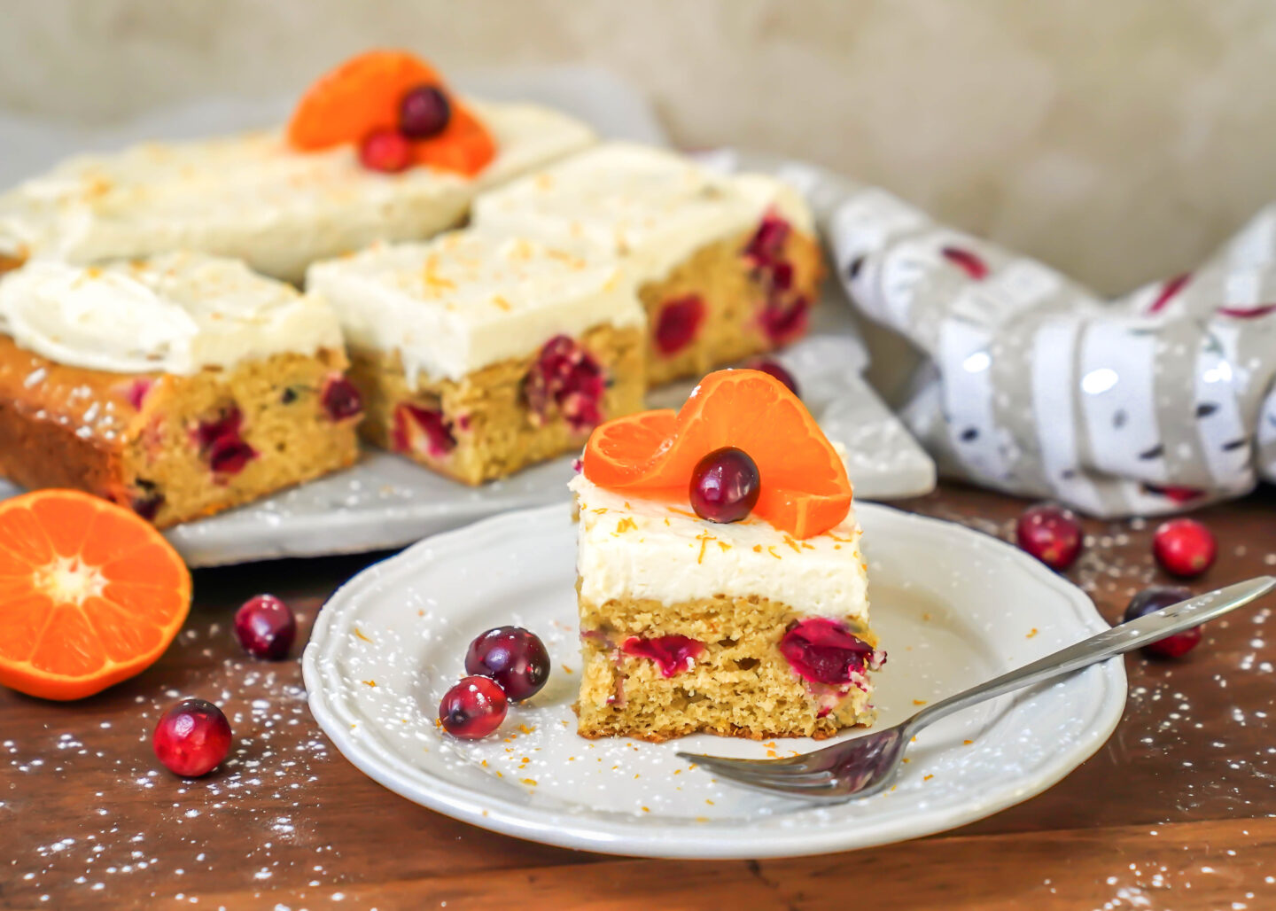 cranberry snack cake