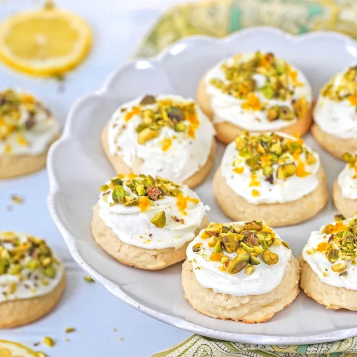 Lemon Ricotta Cookies with White Chocolate Frosting