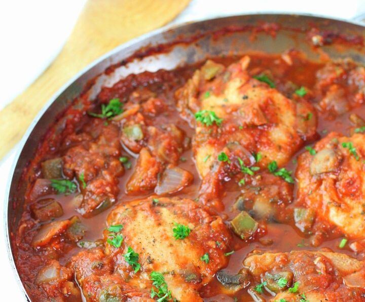 quick chicken cacciatore