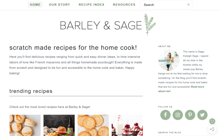 barley and sage food blog