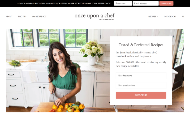 once upon a chef food blog