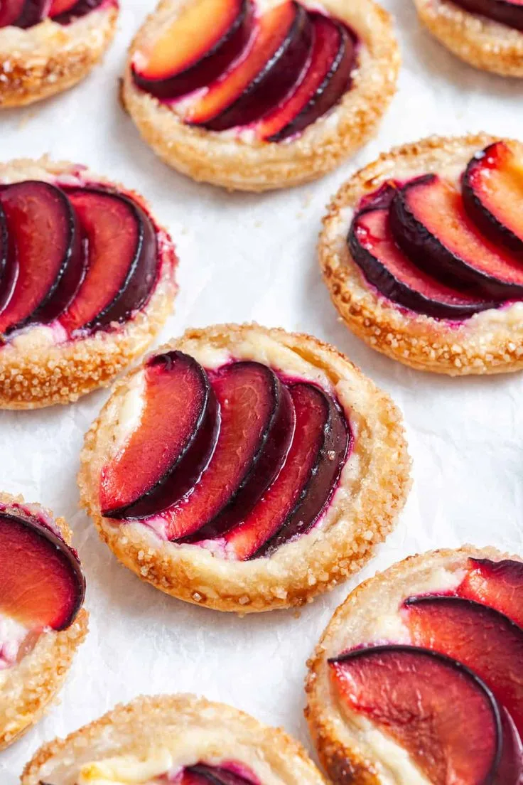 mini plum tarts