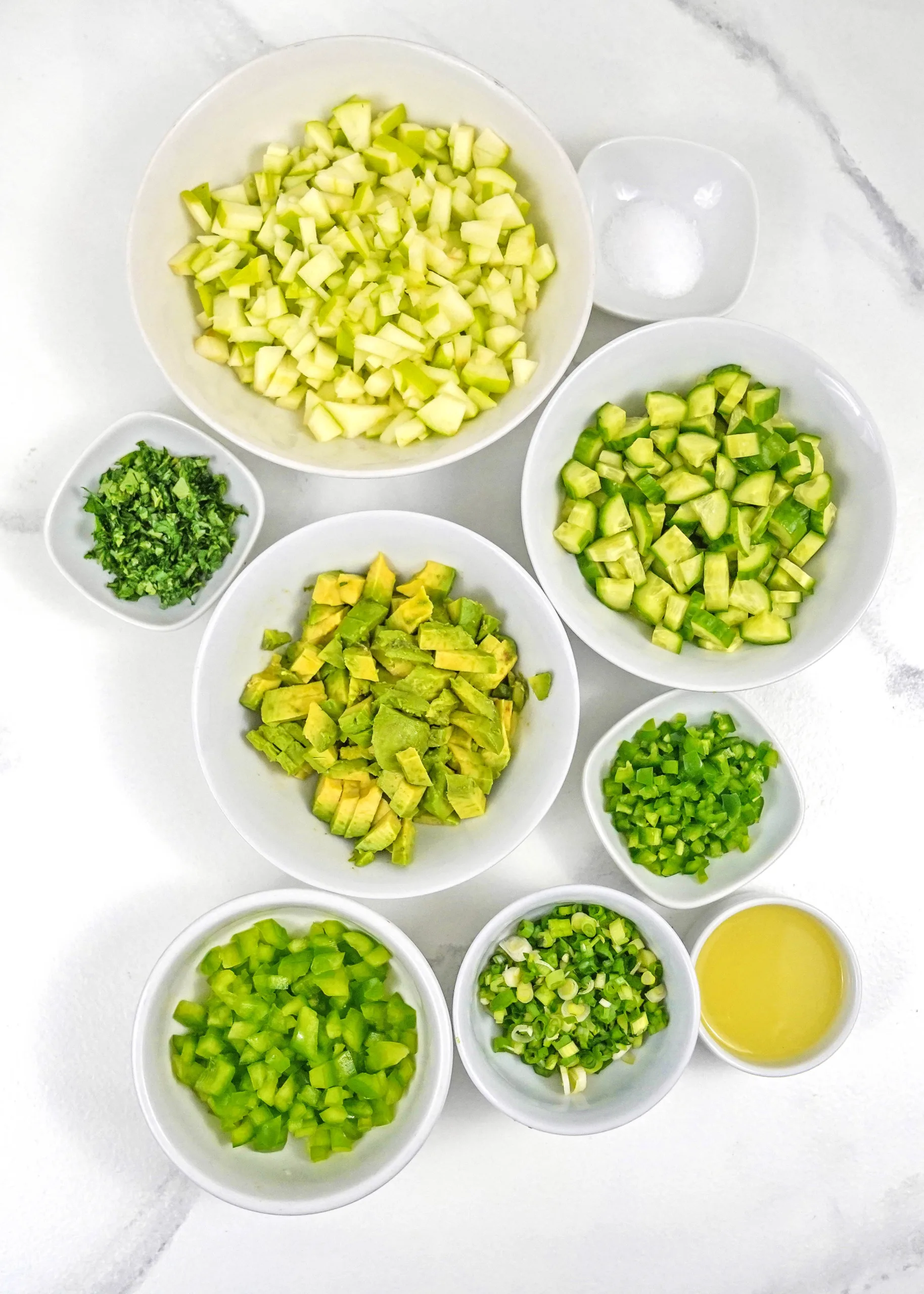 fresh green apple salsa ingredients