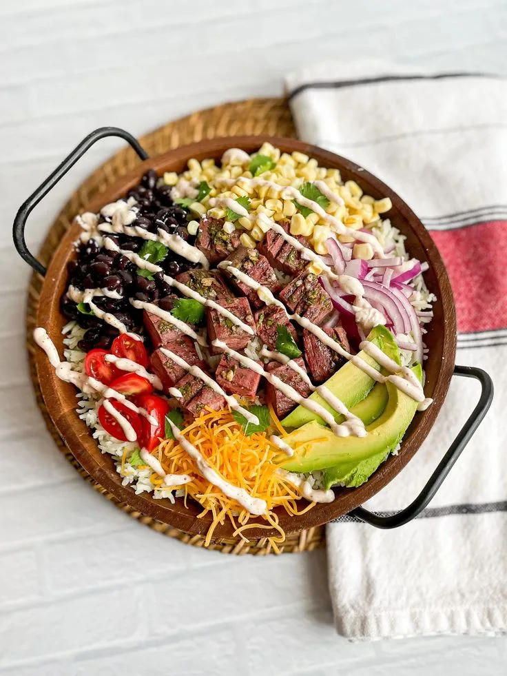 cilantro lime steak bowls