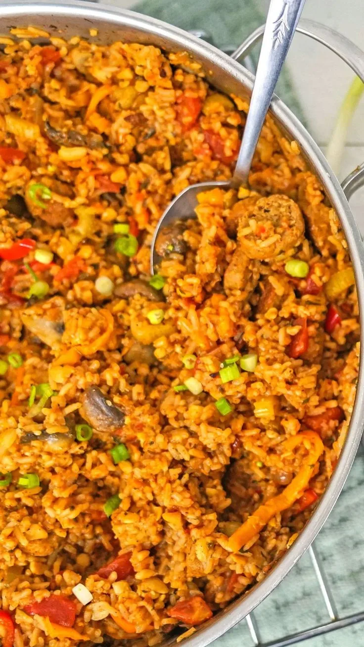 one pot vegan jambalaya