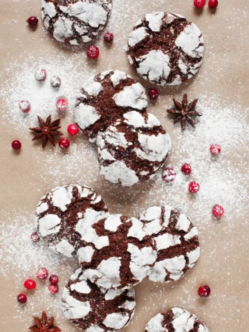 chocolate crinkle cookies