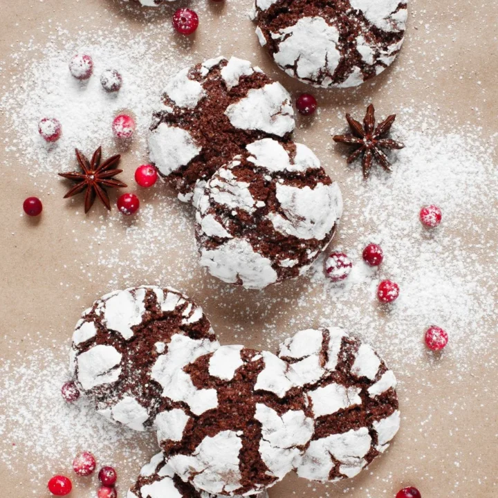 chocolate crinkle cookies