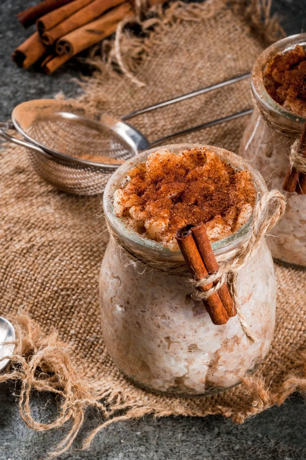 spiced bourbon rice pudding