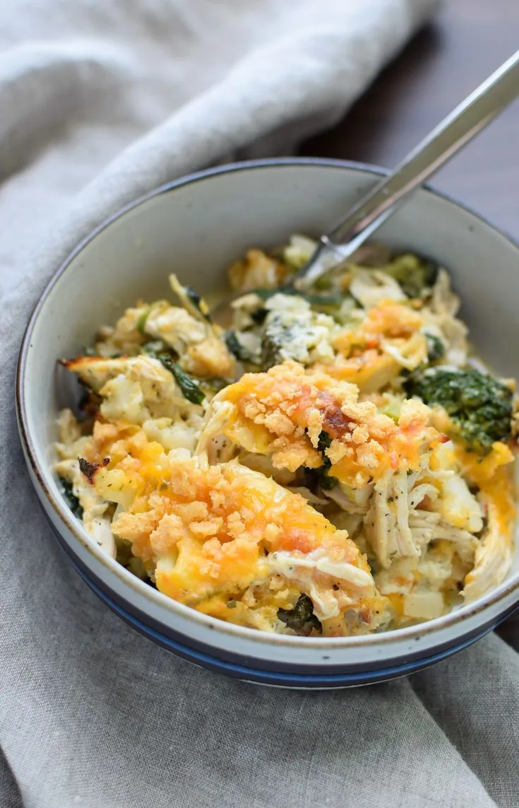 Veggie Loaded Rotisserie Chicken Casserole